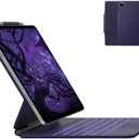 typecase Keyboard Case for iPad Air 13(M3 2025 / M2 2024) and iPad Pro 12.9 (6th, 5th, 4th, 3rd Gen),Magic Keyboard for iPad Pro 12.9,Multi-Touch Trackpad, 11 Colors Backlight,Midnight Amethyst