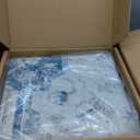 jinchan Area Rug 8x10 Washable Living Room Rug Vintage Indoor Large Floor Cover Distressed Lightweight Non-Slip Low Pile Thin Mat Accent Stain Resistant Carpet for Bedroom Dining Room Office Blue