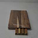 KOLWOVEN Wood Cutting Boards for Kitchen - Set of 3, Wooden Cutting Board Set with Holder for Chopping Meat, Cheese, Fruits, Vegetables, Knife Friendly Serving Tray