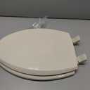 Mayfair Cassel Slow Close Toilet Seat, Easy Clean, Non Slip Premium Wood Seat, Easy Install, Made in USA, Elongated, Bone