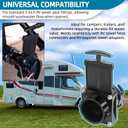 TonGass 3-Inch RV Waste Valve Body with Handle, Durable RV Sewer Valve Replacement for Campers, Trailers, and Motorhomes, Mess-Free Water Valves, Heavy-Duty Camper Sewer Pipe Fitting - Black