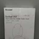 Brondell Bidet Toilet Seat Non-Electric Swash Ecoseat, Fits Elongated Toilets, White - Dual Nozzle System, Ambient Water Temperature - Bidet with Easy Installation
