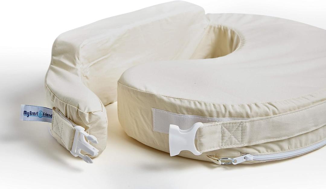 My Brest Friend Deluxe Organic 100% Cotton Nursing Pillow Cover
Adjustable Fit Organic Slipcover - Machine Washable, Easy Care, Durable - Deluxe Nursing Pillow Not Included, Organic Cream