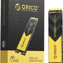 ORICO 2TB NVMe SSD PCIe 4.0- Up to 7000MB/s, M.2 SSD 2280 PCIe 4.0X4 Internal Solid State Drive, Fast Heat Dissipation, Compatible with macOS Windows for Gamers and Creators-O7000 (2TB)