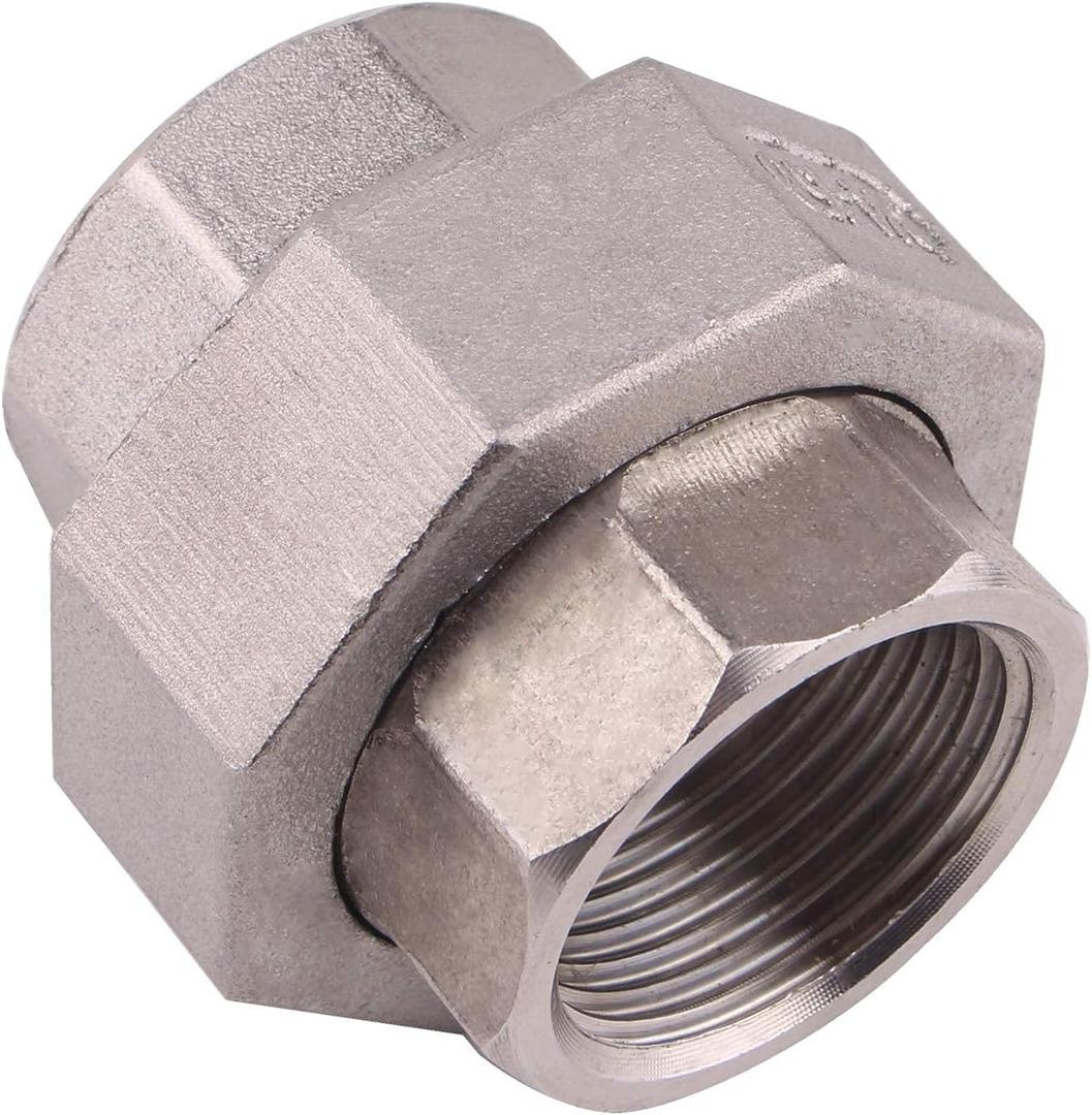Cast Pipe Fittings Union - 3/4" NPT Female Fitting Stainless Steel 304, Class 150
