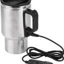 450ml Car Heating Cup, 12V Car Heated Mug Stainless Steel Heated Coffee Mug for Car