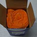 MIULEE Fall Pack of 2 Bright Orange Throw Pillow Covers 16x16 Inch Soft Chenille Pillow Covers for Sofa Living Room Couch Solid Dyed Cases