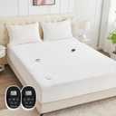 Heated Mattress Pad King 78"80", Bed Warmer with Memory&Preheat Functions, Electric Mattress Pad Dual Control 12 Heat Settings 12-Hour Auto Off 13ft Extra Long Cord Fits 18-24" Deep Pocket
