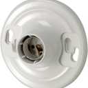 Leviton 8829-CW1 One-Piece Urea Outlet Box Mount, Incandescent Lampholder, White