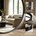 Round Bathroom Mirror 30 Inch Black Circle Mirror Over Sink Vanity