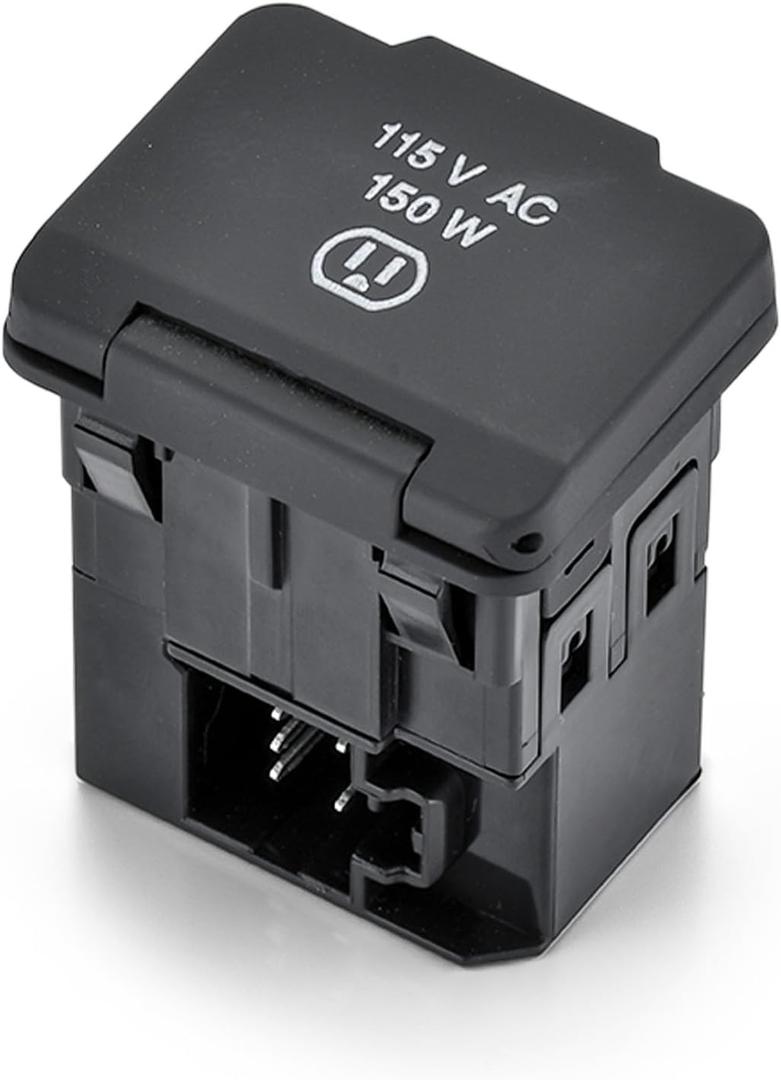 115V Power Outlet Inverter Compatible with Dodge Ram 1500/2500/3500/4500/5500 2013-2016 - Dashboard AC Outlet Socket Replaces# 68159295AB