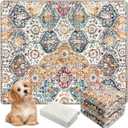 Washable Pee Pads for Dogs, (2 Pack, 36"x42") Upgrade Reusable Puppy Pads with Non-Slip Rug Pad, Super Thickening Absorbent Leakproof Dog Traning Pads Whelping Pad for Dogs, Doggie(Orange)