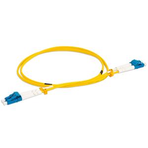 3 x LC to LC Duplex OS2 Single Mode Fiber Optic Patch Cable 1M / 3.3ft, 9/125m SMF, LC UPC Connectors, Low Insertion Loss, LSZH Jacket, Compatible with 1G/10G Networks, Yellow, Indoor Use