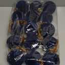 Liliful 15 Pcs Velvet Christmas Balls Bulk Flocked Christmas Tree Ball Ornaments Plastic Xmas Decorative Hanging Ornaments(Navy Blue)