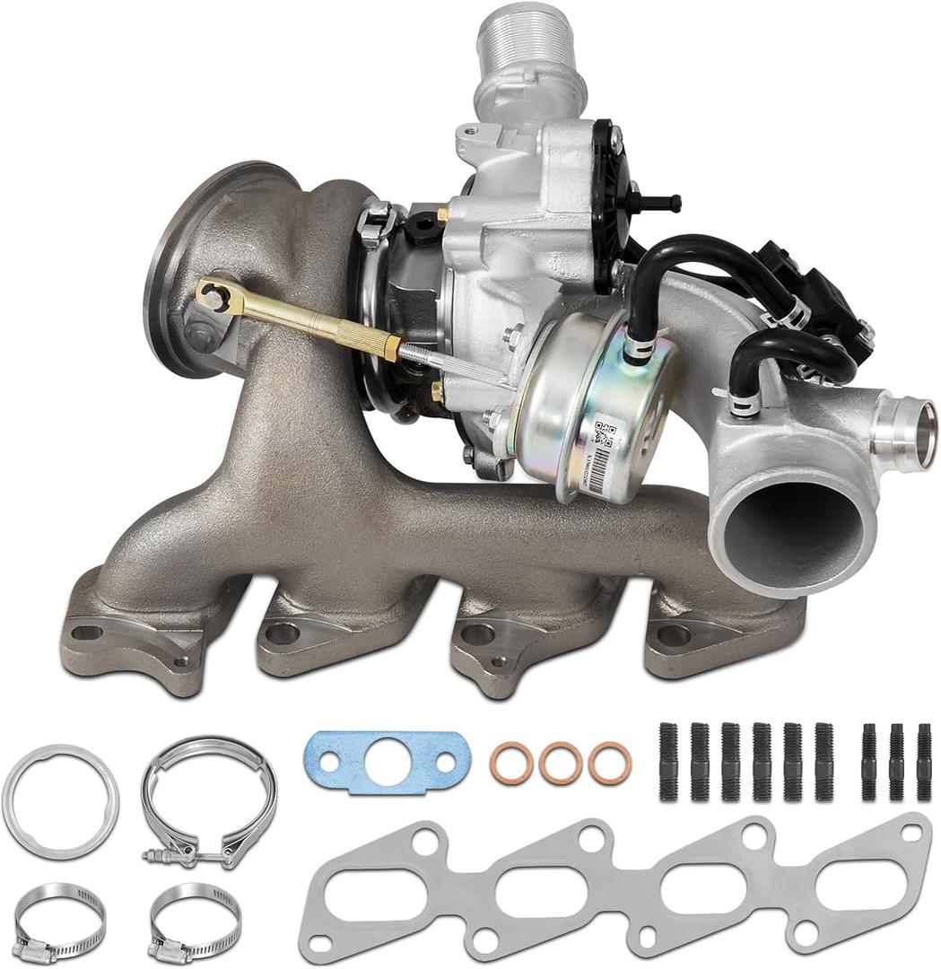 667-203 Turbo Turbocharger Kit with Gasket Compatible with 2011-2016 Chevrolet Cruze 2012-2020 Chevy Sonic 2013-2018 Trax 2016 Cruze Limited 2013-2020 Buick Encore L4 1.4L Replace# 55565353 (Turbo with Gasket Kit)