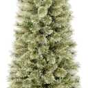 National Tree Company First Traditions Arcadia Pine Cashmere Slim Christmas Tree with Hinged Branches, 6 ft
