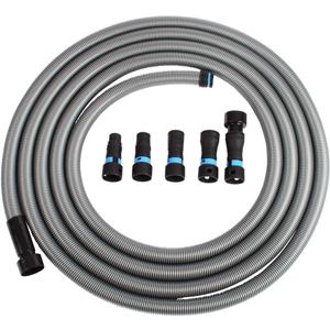 Cen-Tec Systems 94731 Quick Click 30 Ft. Hose for Home and Shop Vacuums with Expanded Multi-Brand Power Tool Adapter Set for Dust Collection