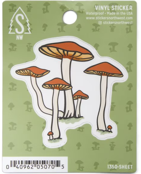 Mushrooms Stickers Pack of 2