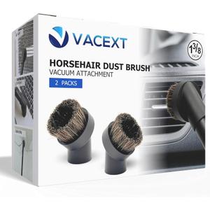 For Miele 2Pack Round Horsehair Dust Brush Vacuum Attachments Accessories 1-3/8'' Inner Diameter Compatible with Miele C1 C2 C3 Vacuum Cleaners -Household Cleaning Attachment Kit
