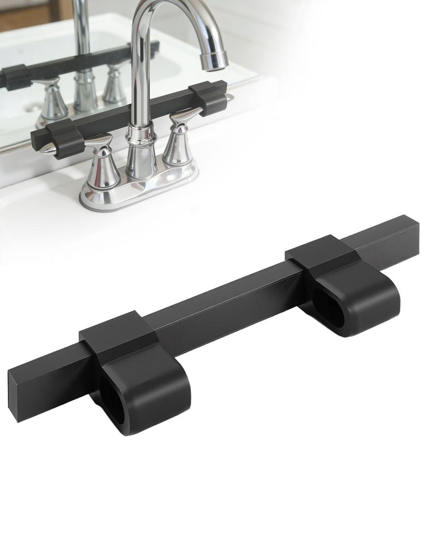 Faucet Handle Lock to Help Prevent Accidental Water On, Adjustable Faucet Handle Lock for Kitchen and Bathroom, Universal Fit Dual Handle Design
