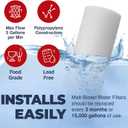 20 Micron 20 Inch x 2.5 Inch, 4-Pack Spun Polypropylene Whole House Sediment Water Filter Replacement Cartridge, Compatible with Pentek P20-20, Purtrex PX20-20, Made in USA