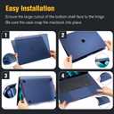 3 x Fintie Case for MacBook Air 15 Inch A3448 A3241 A3114 A2941 (2023 2024 2025 2026), [100% Corresponds to Official Colour] Slim Matte Case for MacBook Air 15.3" with M2 M3 M4 M5 Chip (Frost Midnight)