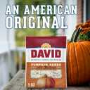 DAVID All Natural Pumpkin Seeds, 5 oz. (Pack of 12) (EXP 10/02/26)