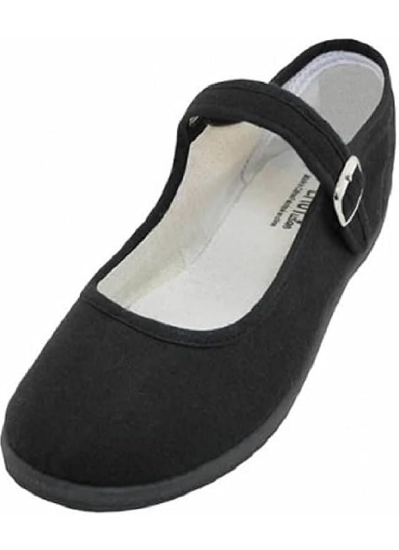 Shoes 18 Womens Cotton China Doll Mary Jane Shoes Ballerina Ballet Flats Shoes 10