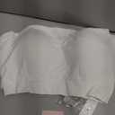 DEANGELMON Strapless Bras for Women Wireless Push Up Non-Slip Bandeau Bra Seamless Clear Straps TubeTop Padded Bralette (X-Large, Beige)