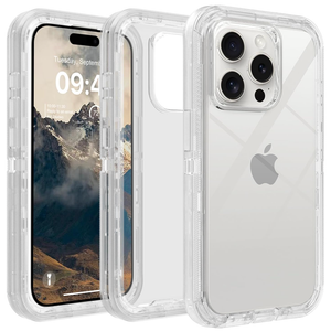 TUTUKII for iPhone 15 Pro Max Case Clear, AntiDrop, Transparent, Shockproof, Military Grade Drop Protection, Heavy Duty Protective Phone Case Cover for 15 Pro Max 6.7", Clear Glitter