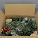 BLOSMON Outdoor Christmas Tree for Porch: 2 Sets 24 Inch Timer Prelit Planter Bushes with 10 Red Cardinals - Remote 60 Lights 8 Modes - Small Pot Urn Filler for Front Door Pathway Yard Decor