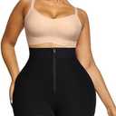 SHAPELLX Butt Lifter Shapewear Tummy Control Shorts For Women Waist Cincher With Hook Zipper Closure Body Shaper Wear Size L