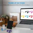 Yaomiao 16 Pcs Thumbs up Cell Phone Stand Holder Tablet Display Stands Adjustable Smartphone Desktop Holder for Office Bedroom Airplane Travel Christmas Stocking Stuffers(Multi Color)