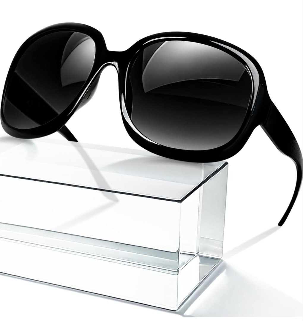 miyya Bug Eye Oversized Polarized Sunglasses Womens, Trendy Retro Sun Glasses for Women 2025, Oversized UV Protection Shades