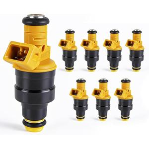 Fuel Injectors Set of 8 - Compatible with Ford Lincoln Mercury Vehicles E150 E250 E350 F150 F250 F350, Mustang|4.6L|5.0L|5.4L|5.8L - Fuel Injector Replace 280150943, 0280150939, 0280150909