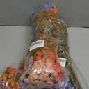 florisso Artificial Fall Flowers Fake Mums for Outdoor Autumn Decoration, 12 Bundles Faux Silk Orange Yellow Mums Daisy Look Real UV Resistant for Outside Home Porch Patio Planter (Fall-6multicolor), Set of 2