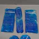 Gel Ice Packs for Injuries Reusable Gel Reusable Hot Pack & Cold Pack Compress for Injury, Pain Relief, Rehabilitation, Flexible Therapy, for Knee, Back, Neck, Wrist, Ankle (5 Pack - Blue)