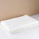 Low Profile Flat Thin Pillow (3.35) for Stomach & Back Sleepers, Soft Flat Bed Pillow with 7D Fiber Fill & Cotton Cover, Standard Size, Machine Washable