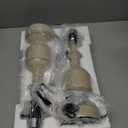 BOBOMOMO White Lamps Set of 2-20.5" Antique White Bedside Lamps for Nightstand, Vintage Farmhouse Lamps for Entryway & Guest Room, Ideal for Small Spaces, Room Lamps for Bedroom