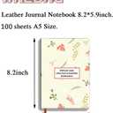 Inspirational Gift Motivational Leather Journal Encouragement Gift Inspirational Lined Journal Notebook Leather Hardcover Notebooks for Writing A5 Notebook (Difficult roads often lead to beautiful