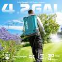 Battery Backpack Sprayer Compatible with Makita 18V Battery (Tool Only) 4.2 Gallon with Auto Mixer, 0100PSI Adj, Leak-Proof Metal Telescopic Wand 42", 6 Nozzles, Ergonomic Strap Ecarke Garden Sprayer