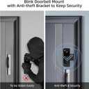 Adjustable Blink Doorbell Camera Mount (45 to 135 Degrees),No Drill Doorbell Mounting Bracket for New Blink Video Doorbell 2025 (2nd Gen),Anti Theft Doorbell Mount for Apartment Security