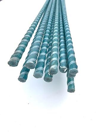 10 Pieces - #3 (10mm) SRG - Salt Rock Group Fiberglass Rebar x 96"" Length, natural