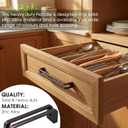 Oil Rubbed Bronze Zinc Alloy Solid Cabinet Pulls 5 Inch(128mm) Hole Center,Dresser Cabinet Handles Luxury Cabinet Pull Hardware for Bedroom, Kitchen 6 Pack 7600