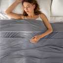 Topcee Cooling Blanket(90"x108"King Size) for Night Sweats Absorbs Heat to Keep Adults Cool on Warm Nights, Q-Max 0.5 Cooling Blankets for Hot Sleepers, Ultra-Cool Lightweight Blanket for Bed