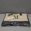 M INITIAL CANVAS TOTE