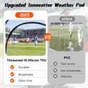 Oversized Pop Up Sports Tent, 47"x47"x63" Clear TPU Weather Pod, Portable Windproof & Rainproof Bubble Shelter for Cold Weather, Ideal for Stadium, Sideline, Soccer Games & Fishing (Blue)
