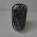 Ruzectt Plug in Pendant Light Rattan Hanging Lights with Plug in Cord 15ft Dimmable Cotton Cord Wicker Boho Hanging Lamps for Kitchen Island Living Room Bedroom Black Light Fixtures (Black-B)