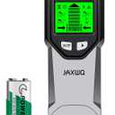 Stud Finder Wall Scanner - 5 in 1 Stud Finder Tool w/Smart Chip and HD LCD Display, Stud Detector Beam Finders for the Center and Edge of Wood AC Wire Metal Studs Joist Pipe (‎Silver Plate)