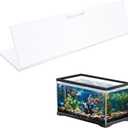 Sieral Aquarium Canopy Set Polycarbonate Greenhouse Panels 15.37 x 7.63 x 0.12 Inch for 5/10 Gallon Fish Tank Without Center Brace Aquariums Cover Fish Tank Lid, Clear